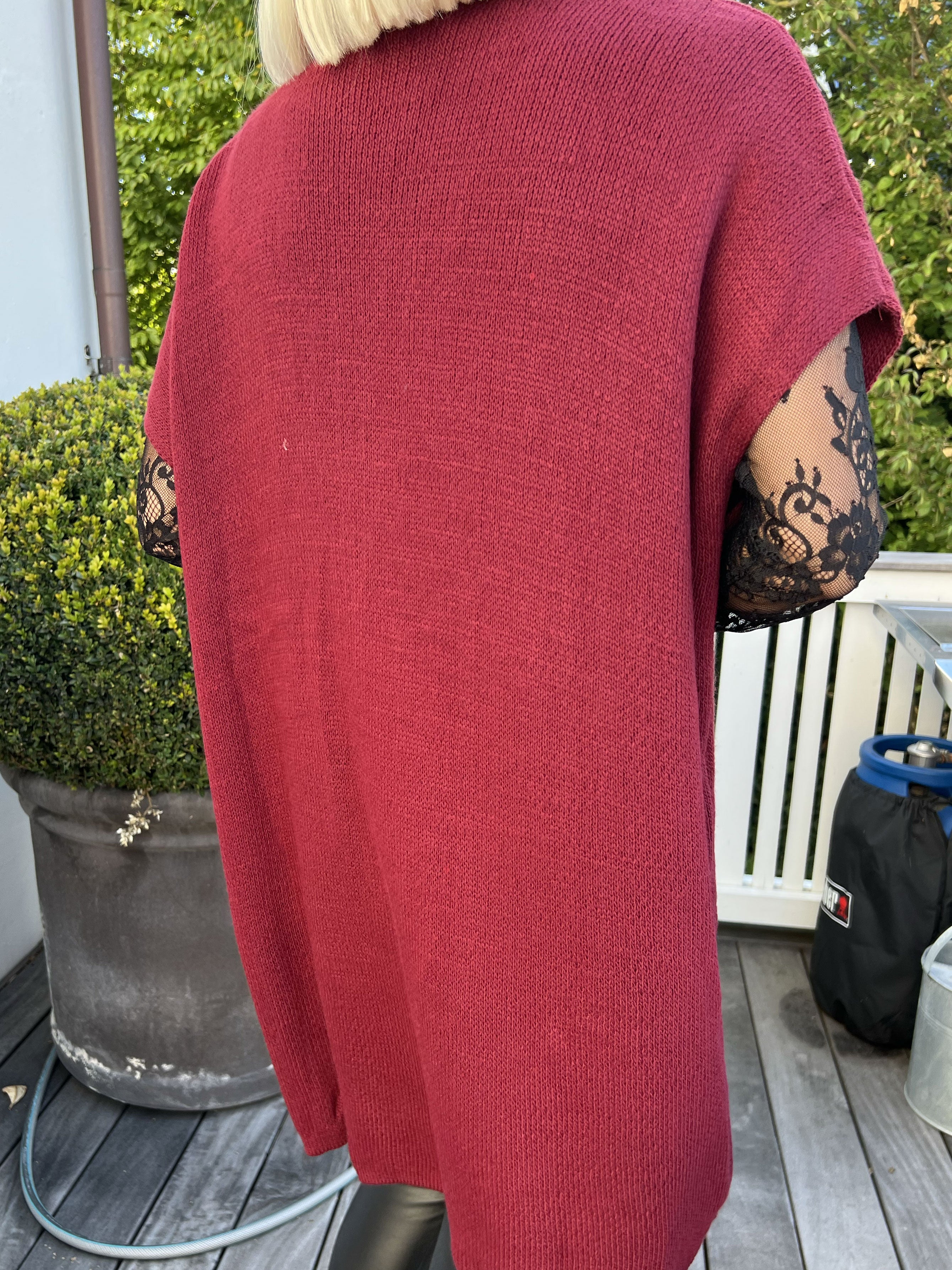 Tilly Plain - Blød strik cardigan uden ærmer